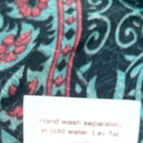 NWT Earthbound Womens Green & Purple Boho Printed Halter VCut Maxi Dress Medium - Picture 10 of 11